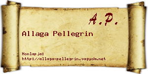 Allaga Pellegrin névjegykártya